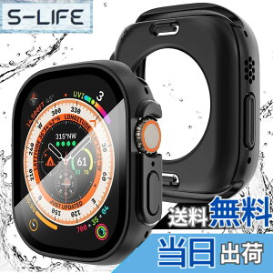 �y���������zAMAPC for Apple Watch �P�[�X 45mm 44mm 41mm 40mm �Ή� �ƌ݊��������� ���b�� Ultra/Ultra2/Ultra3 �F�F�u���b�N�A�T�C�Y�F45mm 360�x�S�ʖh��