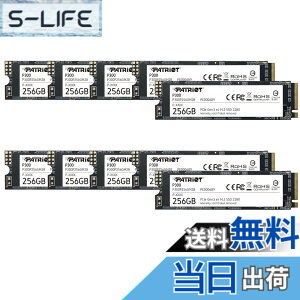 �y���������zPatriot P300 Internal SSD - NVMe PCIe Gen 3x4 - M.2 2280-10 Pack Parent �F�F�u���b�N�A�T�C�Y�F256GB 10 Pack