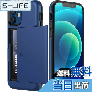 �y���������zJETech iPhone 12/12 Pro�p �E�H���b�g �P�[�X 6.1�C���` �J�[�h�z���_�[�t�� �f���A�����C���[ �ϏՌ��ی�J�o�[ �X���C�h���B���J�[�h�z���_�[ �F�F�u���[