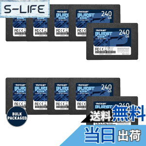 �y���������zPatriot Burst Elite Solid State Drive SSD 2.5 �T�C�Y�F240GB 10 Pack Bulk Packaging