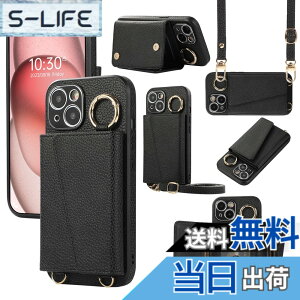 �y���������zXKringCKPTcs Wallet Case for iPhone 15 �F�F�u���b�N�A�T�C�Y�FiPhone 15