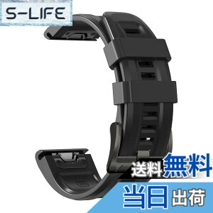 �y���������z[YOCAHU] QuickFit 22 mm �o���h �����p for Garmin Fenix 8 47mm / epix Pro 47mm, Fenix 7 Pro Solar/Approach S70 47 mm/Forerunner 965 �Ή� �X�g���b�v �V���R�� �x���g �_�炩�� �h���� �K�[�~�� �p �����o���h