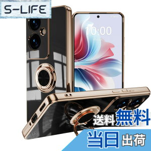 �y���������zLuFiYa �P�[�X �����O�t�� �J�o�[ TPU�f�� �X�^���h�@ �X�}�z�P�[�X �y�� �ϏՌ� ���� �C�菝�h�~ �����h�~ �ԍڃz���_�[ 360°��] �P�[�X �F�F�u���b�N�A�T�C�Y�FOPPO Reno11 A 5G