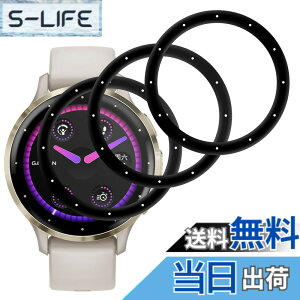 �y���������z�y3���Z�b�g-�� �i���z�Ή� Garmin Venu 3S �t�C���� Venu 3S �K���X�t�B�����ی�t�B���� ��ʕی�V�[�g �t���V�[�� �J�o�[ �t���ی� �\�t�g �y PET������ �Y�f�@�� 3D�J�o�[ �ϏՌ� 