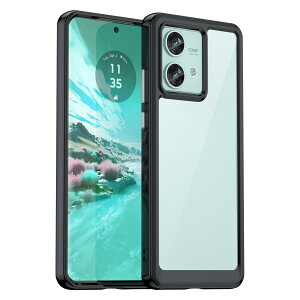 �y���������zKeeFos �P�[�X �ی�P�[�X TPU+PC ���� ���΂ݖh�~ �X�}�z�P�[�X �ϏՌ� �ČRMIL�K�i �����h�~ �J�o�[ �y�� ���^ �_�炩�� �ی�J�o�[ �F�F�u���b�N�A�T�C�Y�FMotorola Edge 40 Neo