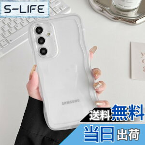 �y���������zZTOFERA Clear Wave Frame Case for Samsung �F�F�����A�T�C�Y�FSamsung S24�p