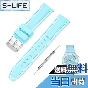 �y���������z[Jumpsunfun] 20mm ���v�o���h for SwatchxOMEGA Speedmaster MoonSwatch �X�E�H�b�`�ƃI���K�p�V���R�����v�x���g Quick Release �����H��t�� �F�F���C�g�u���[�E�z���C�g���C��