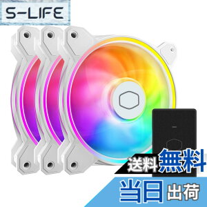 �y���������zCooler Master �f���A�����[�vLED�V���[�Y�t�@��3�p�b�N MasterFan MF120 Halo 3in1 �F�F�z���C�g�A�T�C�Y�F120mm