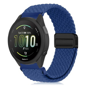 �y���������z[KeeFos] 20mm �o���h Garmin(�K�[�~��) Forerunner 570 42mm/165/245/645/Approach S50/S44/Vivoactive 6/Vivoactive 5/Venu Sq 2/Venu 2 Plus �Ή� �����o���h �i�C�����f�� ���C�o�b�N�� �}�O�l�b�g���o�b�N�� ��