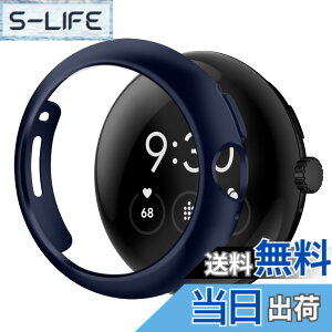 �y���������zYUGYUG �Ή� Google Pixel Watch �P�[�X PC�f�� ����t���[�� �s�N�Z���E�H�b�`�J�o�[ �����^ �����ߗ� ���ʕی� �Ռ��h�~ �t����������Ȃ��^�C�v-PWC-BB �F�F�u���[ 1���A�T�C�Y�FSeries 3