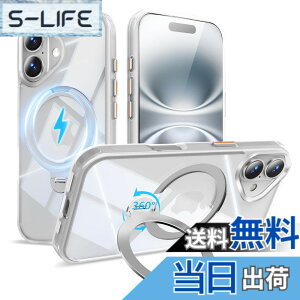 �y���������zMagSafe�Ή� �P�[�X�y ���C�����X�[�d�A�c�����Ή��A�B�����[���X�^���h�A�}�O�l�b�g���ځA�ϏՌ��A�S�ʕی�z �F�F�z���C�g�A�T�C�Y�FiPhone 16Plus �p