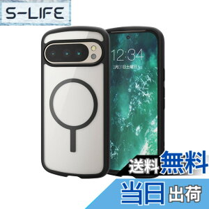 �y���������z�G���R�� Google Pixel 9 �P�[�X �n�C�u���b�h �}�O�l�b�g���� ���^ �y�� ���C�����X�[�d�Ή� �J���������Y�ی�݌v �X�g���b�v�z�[�� �V�����_�[�X�g���b�v�V�[�g�t �w�ʃN���A 