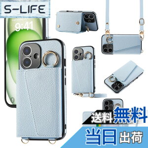 �y���������zXKringCKPTcs Wallet Case for iPhone 16 �F�F�u���[�A�T�C�Y�FiPhone 16 Plus