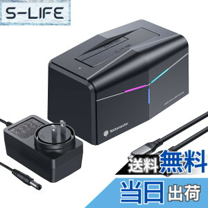 �y���������zYottamaster HDD�X�^���h �i1Bay) 2.5/3.5�C���`HDD SSD�Ή� SSD �G���N���[�W�� 10Gbps�����`�� 18TB��e�� �A���~�� HDD�P�[�X Type-C USB3.2 GEN2 SATA3.0&UASP�T�|�[�g12V2A RGB���C�g�t�� �H��s�v KA-10