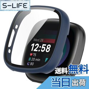 �y���������zKANOYO �Ή� Fitbit Sense 2/Versa 4 �P�[�X Fitbit sense2/Versa 4 �J�o�[ �[�d�Ή� �S�ʕی� PC�f��+�����K���X�t�B���� ��̌^ �ی�P�[�X �E���ȒP �ϏՌ� �w��h�~ ���h�~ �L�Y�h�~(�u���b