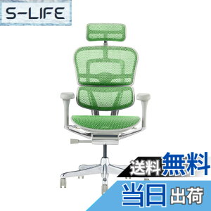 �y���������z�G���S�q���[�}��2(Ergohuman2) �I�t�B�X�`�F�A �F�F�t���[��:GRAY / ���b�V��:GREEN�A�T�C�Y�F�n�C�^�C�v