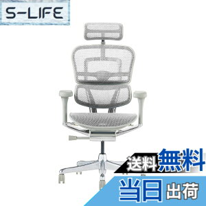 �y���������z�G���S�q���[�}��2(Ergohuman2) �I�t�B�X�`�F�A �F�F�t���[��:GRAY / ���b�V��:WHITE�A�T�C�Y�F�n�C�^�C�v