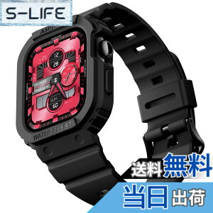 �y���������zamBand (�A���o���h) ���ȃP�[�X Apple Watch Series 10 11 42mm�p �o���h�t�� �ϏՌ� �ی� �X�|�[�c�o���p�[�J�o�[ �y�� ���K�ȃX�g���b�v �j�����p �}�b�g�u���b�N �F�F�u���b�N�A�T�C