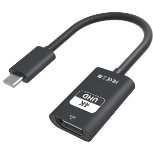 �y���������zUSB Type C HDMI �ϊ��A�_�v�^�[ �F�F�u���b�N�A�T�C�Y�F4K@30Hz