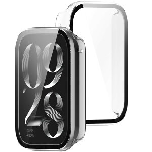 �y���������zBUITFOU For �V���I�~ Band 8 Pro �J�o�[ xiaomi smart band 8 pro �P�[�X �����^ PC+�K���X�f�� ��̌^ xiaomi(�V���I�~)band 8 pro �P�[�X�Ή� �S�ʕی� �����^ �����ȒP �ϏՌ� �����ߗ� �w��h�~ 
