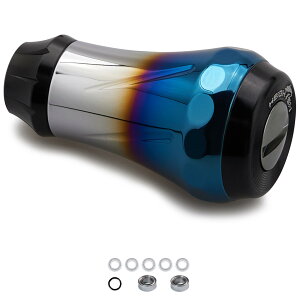 �y���������zHEIGHTEN V2.0 20mm ���[�� �n���h�� �m�u 6.8g �V�}�m �_�C�� �ʗp (Shimano) Type A (Daiwa) Type S �p �q��A���~�� Aurora Series �F�FV2.0 - �u���b�N�A�T�C�Y�F��20mm