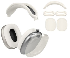 �y���������zSOULWIT �ی�L�b�g for AirPods Max 2/1 (2026/2024/2020, USB-C/Lightning) �p TPU �J�o�[ �{ �w�b�h�o���h �J�o�[ �{ �C���[�p�b�h �P�[�X �����ʕی� �A�N�Z�T���[ �L�Y�h�~ ���ɋ��� ��y�ɐ�