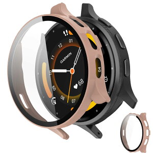 �y���������zINIAYOH For Garmin Venu 2 �J�o�[ �K�[�~�� Venu 2 �ی�P�[�X �����K���X�t�B����+���ϏՌ�PC�t���[�� ���˒ጸ �w��h�~ �y�ʃX�����݌v �F�F�s���N�A�T�C�Y�FVenu 3S