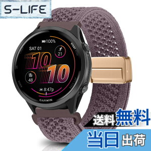 �y���������z[KeeFos] 22mm �o���h Garmin(�K�[�~��) Venu 4 45mm/Venu 3 45mm/2/Forerunner 570 47mm/265/255/Vivoactive 4/Active�Ή� �����o���h �i�C�����f�� ���C�o�b�N�� �}�O�l�b�g���o�b�N�� �ւ��x���g �҂ݕ� 
