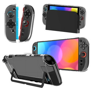�y���������zElnicec switch 2 �L�@el �J�o�[�y2026�V�o��z Switch 2 �J�o�[ �N���A �J�o�[ TPU Joy-Con(L)/(R) ���̎��݌v ���E�ȒP ���΂݂Ȃ� ���� �y�� ���ϏՌ� �w��h�~ ���h�~ �S�ʕی� Switch 2 �F�Fsw