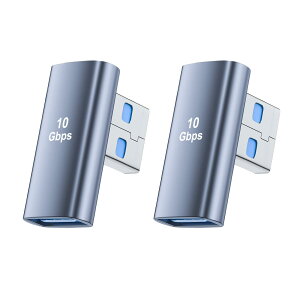 �y���������zYITONGXXSUN USB L�� �A�_�v�^ USB 3.2 Gen2 Type A �I�X���X�ϊ� 10Gbps �����]�� 90�x���p �y�ʐ݌v PC/HDD/�L�[�{�[�h�݊�