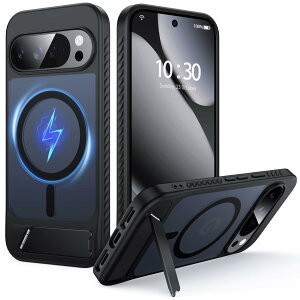 �y���������zFNDMIL Google Pixel Series �p �J�o�[ Mag-Safe�Ή� ���^ �F�F�u���b�N[Magsafe�Ή�]�X�^���h�t���A�T�C�Y�FGoogle Pixel 10 Pro XL