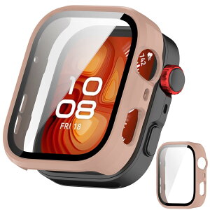�y���������zJXRICH �Ή� HUAWEI WATCH FIT 4 Pro �P�[�X �Ή� �y�� PC+�����K���X �ی�J�o�[ �����x �����ȒP �ϏՌ� �S�ʕی� �t�@�[�E�F�CWATCH FIT 4 Pro �J�o�[�Ή� �F�F�s���N
