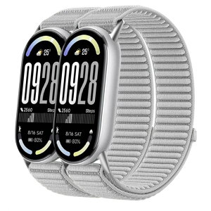 �y���������z[Odejaa] 2�{�Z�b�g �R���p�`�u�� Xiaomi Smart Band 10/9/8 �����o���h mi band 9 �ւ��o���h mi strap 8 �����x���g �i�C���� �҂ݍ��� �f�� �}�W�b�N�e�[�v���� �ϋv�� �e�͐� �L�k�� �_� 