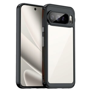 �y���������zKeeFos �P�[�X �ی�P�[�X TPU+PC ���� ���΂ݖh�~ �X�}�z�P�[�X �ϏՌ� �ČRMIL�K�i �����h�~ �J�o�[ �y�� ���^ �_�炩�� �ی�J�o�[ �F�F�u���b�N�A�T�C�Y�FGoogle Pixel 10 Pro XL 5G