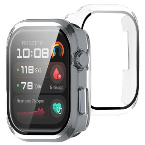 �y���������zBUITFOU For HUAWEI Watch D2 �J�o�[ D2 �P�[�X �����^ PC+�K���X�f�� ��̌^ �t�@�[�E�F�C D2 �P�[�X�Ή� �S�ʕی� �����^ �����ȒP �ϏՌ� �����ߗ� �w��h�~ ���h�~ �F�F�N���A