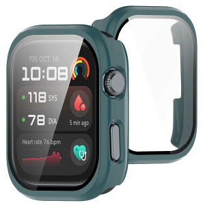 �y���������zBUITFOU For HUAWEI Watch D2 �J�o�[ D2 �P�[�X �����^ PC+�K���X�f�� ��̌^ �t�@�[�E�F�C D2 �P�[�X�Ή� �S�ʕی� �����^ �����ȒP �ϏՌ� �����ߗ� �w��h�~ ���h�~ �F�F�O���[��