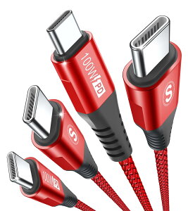 �y���������zUSB C�P�[�u��100W�y2�{�Z�b�g,PD�}���[�d5A�z,Sweguard �^�C�vc �P�[�u�� iPhone15 16�[�d���[�Ԃ�,�A�C�t�H��15 16,��phone16 15 pro Max,Macbook/iPad Pro/Air/Mini6,Samsung Galaxy S24/ S23/S22/S21/S20,Sony,Pixel
