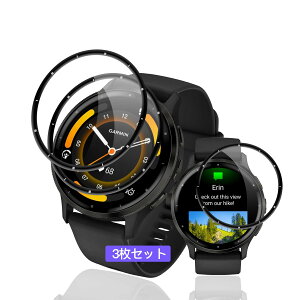 �y���������zGARMIN(�K�[�~��) Venu 3 �t�B���� �K���X�t�B���� PET������ �Y�f�@�� 3D�Ȗ� ��U�h�~ �L�Y�C���@�\ 3���Z�b�g �F�F�N���A�A�T�C�Y�F�Ή� GARMIN Venu 3