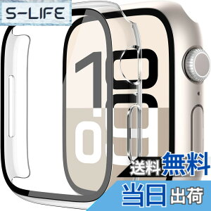 �y���������zJUNOVA Apple Watch ��̌^ �S�ʕی�P�[�X �K���X�t�B�������� �ϏՌ� PC�f�� �����ȒP �S���f���Ή� (Series 2 - Ultra 3 / SE - Series 11) �F�F�N���A�A�T�C�Y�F44mm