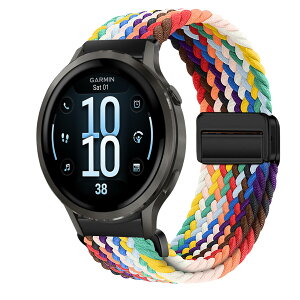 �y���������z[KeeFos] 18mm �o���h Garmin(�K�[�~��) Venu 4 41mm/Venu 3S 41mm/2S/Forerunner 265S/255S/255S Music/Vivoactive 4S 40mm/Vivomove 3S 39mm/Active S/Move 3S �Ή� �����o���h �i�C���� �ґg �ւ��x���g ���C�o�b�N���t