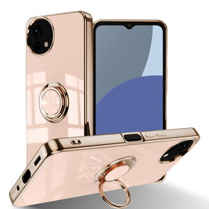 �y���������zLuFiYa �P�[�X �����O�t�� �J�o�[ TPU�f�� �X�^���h�@ �X�}�z�P�[�X �y�� �ϏՌ� ���� �C�菝�h�~ �����h�~ �ԍڃz���_�[ 360°��] �P�[�X �F�F�s���N�A�T�C�Y�FAQUOS wish5 5G