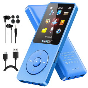 �y���������zRUIZU 64GB MP3�v���[���[Bluetooth 5.3�A1.8�u�X�N���[���|�[�^�u�����y�v���[���[�AFM���W�I�A�^���A�d�q���ЁA�������V���O���T�C�N���A80 H�f�W�^���I�[�f�B�I�r�f�I�Đ��A�y�ʁA