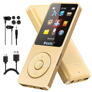 �y���������zRUIZU 64GB MP3�v���[���[Bluetooth 5.3�A1.8�u�X�N���[���|�[�^�u�����y�v���[���[�AFM���W�I�A�^���A�d�q���ЁA�������V���O���T�C�N���A80 H�f�W�^���I�[�f�B�I�r�f�I�Đ��A�y�ʁA