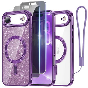 �y���������zMeifigno iPhone 15/16/17 �p�P�[�X �F�F�p�[�v��+�`�����h�~�t�B���� 2���A�T�C�Y�FiPhone 17 Air