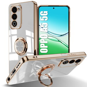 �y���������zLuFiYa �P�[�X �����O�t�� �J�o�[ TPU�f�� �X�^���h�@ �X�}�z�P�[�X �y�� �ϏՌ� ���� �C�菝�h�~ �����h�~ �ԍڃz���_�[ 360°��] �P�[�X �F�F�z���C�g�A�T�C�Y�FOPPO A5 5G