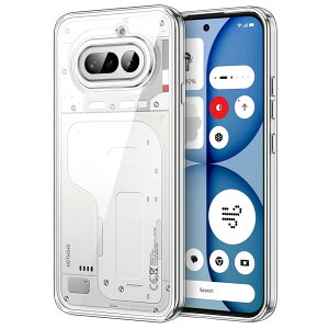 �y���������zJETech Nothing Phone 2 / 3 �p �ی�P�[�X ���΂݂Ȃ� �Ռ��z�� �o���p�[�J�o�[ �����h�~ �N���A�o�b�N �F�F�N���A�A�T�C�Y�FNothing Phone 4a