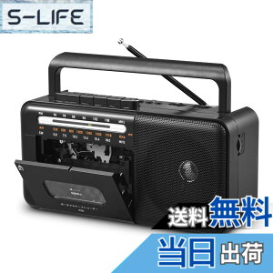 �y���������zGelielim ���W�J�Z FM/AM/���C�hFM�Ή� �J�Z�b�g�e�[�v�Đ�/�^�� �|�[�^�u���J�Z�b�g�v���[���[ AC100V/���d�r�d�l �z���C�g �F�F�u���b�N