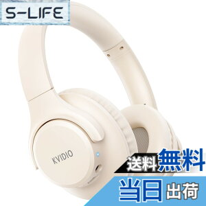 �y���������z���C�����X �w�b�h�z�� KVIDIO Bluetooth 5.0 55���ԍĐ� �w�b�h�z�� 40mm HD �h���C�o�[���j�b�g �I�[�o�[�C���[�w�b�h�z�� �}�C�N���� �w�b�h�z�� �L�� ���� ���p �Չ� ���^ �n���Y