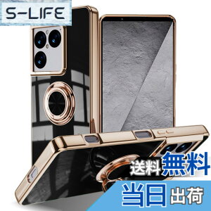�y���������zLuFiYa �P�[�X �����O�t�� �J�o�[ TPU�f�� �X�^���h�@ �X�}�z�P�[�X �y�� �ϏՌ� ���� �C�菝�h�~ �����h�~ �ԍڃz���_�[ 360°��] �P�[�X �F�F�u���b�N�A�T�C�Y�FSony Xperia 1 VIII 5G
