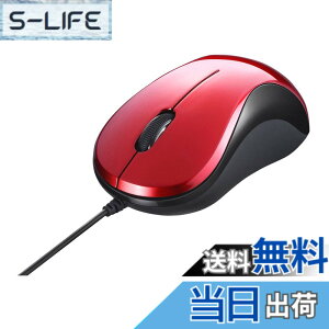�y���������z�o�b�t�@���[ BUFFALO �L�� BlueLED �É� 3�{�^���}�E�X ���b�h BSMBU108RD �F�F���b�h